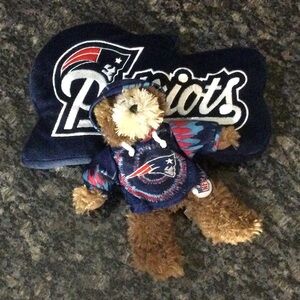 New England Patriots Bear & Pillow